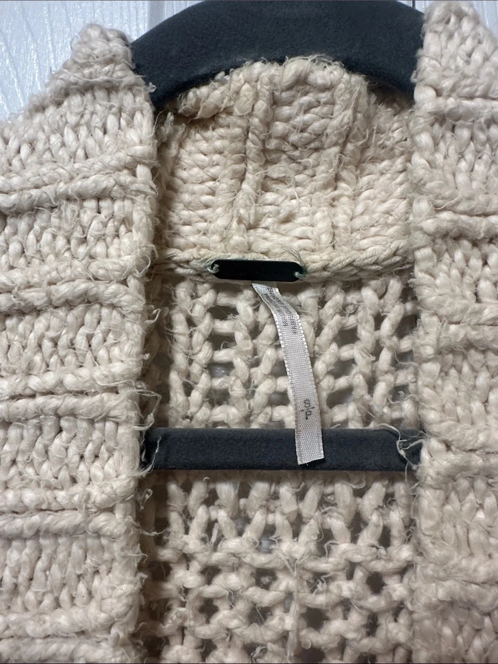 Free People Oversized Chunky Knit Cardigan. Size small